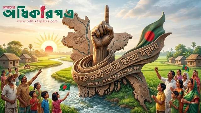 তিমিরবিদারী তর্জনী: ১৭ মার্চ—একটি জাতির আত্মপরিচয় ও স্বাধীনতার অভিযাত্রার সূচনালগ্ন